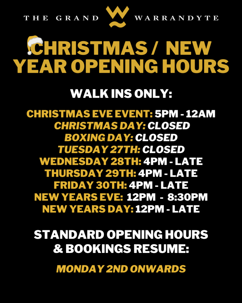 Christmas Opening Hours